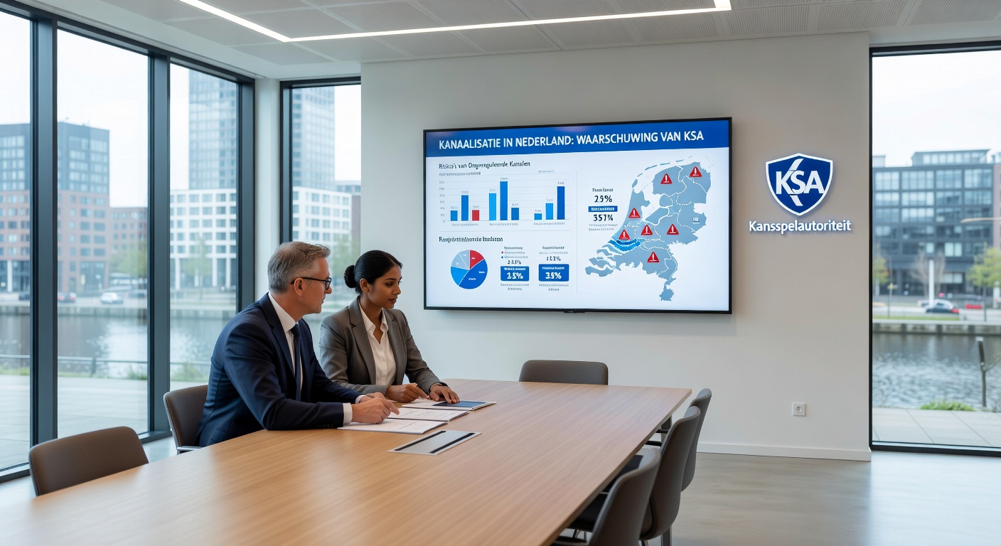Grafiek met de 95%-regel van de KSA, illustrerend uitsluiting van minderjarigen en risicogroepen in gokreclame