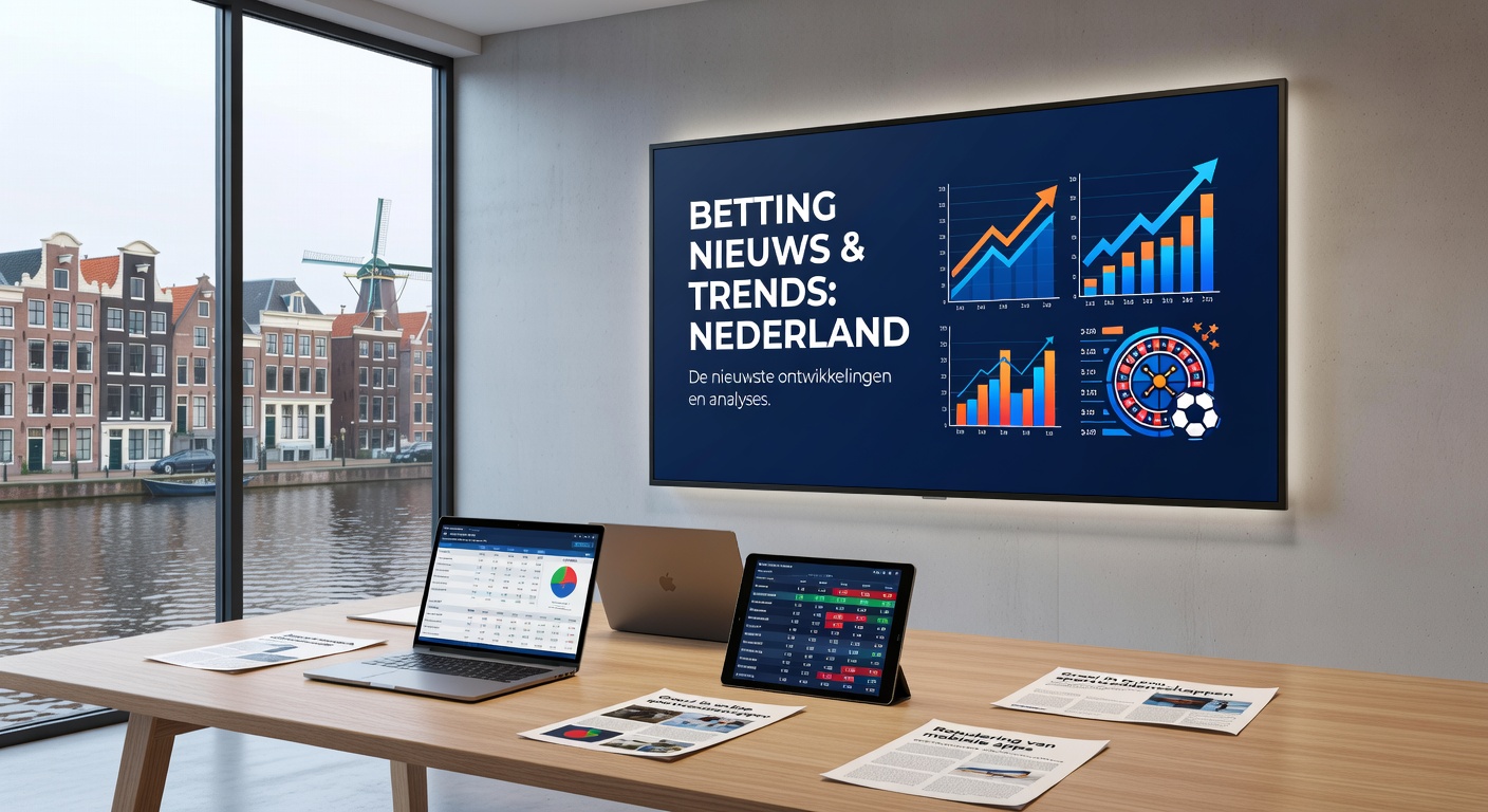 Grafiek met dalende lijn van belastingopbrengsten uit de Nederlandse online gokmarkt van 2024 naar 2025